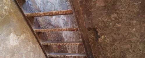 Contemporary stairs in Pompeii