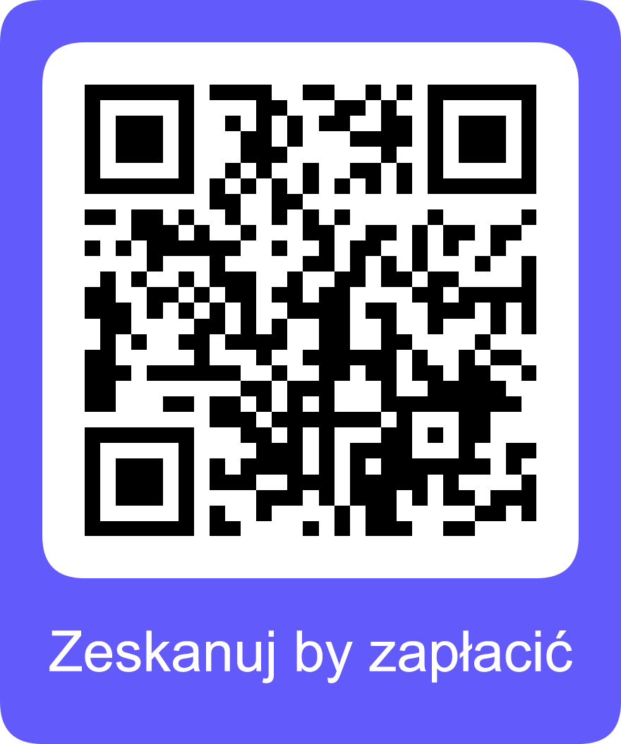 Zeskanuj QR kod by zapłacić