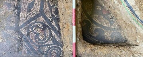Roman mosaic is being unveiled in Colchester