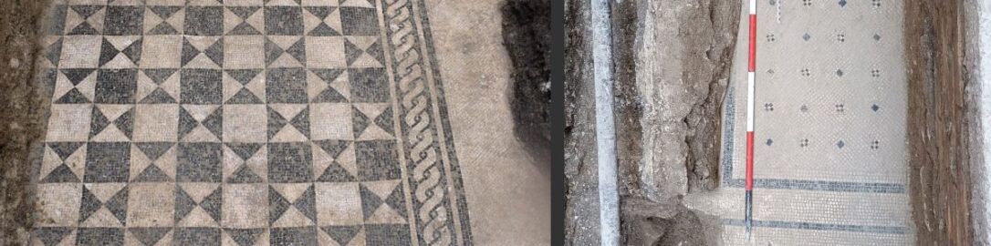 Two Roman mosaics have been discovered in central Italy