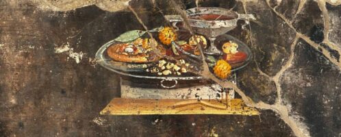 Roman fresco showing still life