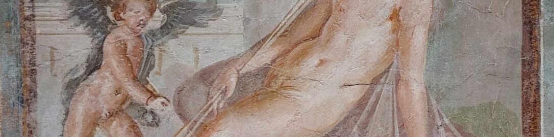 Roman fresco showing Narcissus looking at his reflection in water