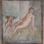 Roman fresco showing Narcissus looking at his reflection in water