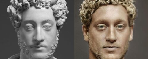 Reconstruction of image of Emperor Commodus