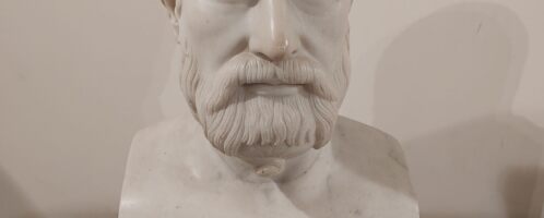 Rzeźba greckiego filozofa Metrodorosa