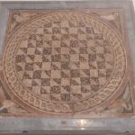 Roman mosaic showing chessboard