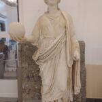 Roman sculpture showing goddess of wisdom Athena