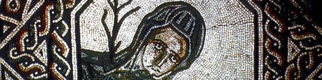 Roman mosaic showing personification of winter