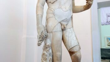 Antinous shown as Bacchus