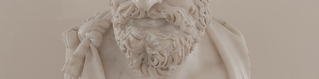 Roman sculpture depicting old Silenus