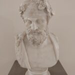 Roman sculpture depicting old Silenus