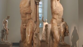 Sculptures showing Harmodios and Aristogeiton