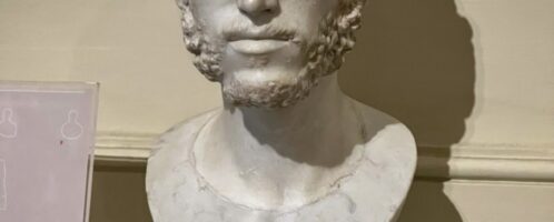 Roman bust of man from 3rd century CE