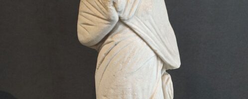 Marble sculpture depicting muse Erato