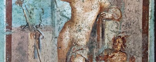 Roman fresco showing hermaphrodite