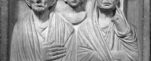 Rzymski pomnik nagrobny z płaskorzeźbą portretową