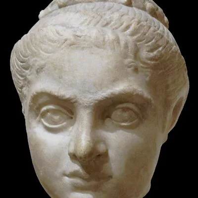 Fragment of a sculpture depicting Empress Fausta