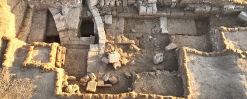 Remains of arena walls were discovered on site of former Roman fort in Israel