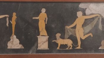 Roman fresco showing Dionysian scene