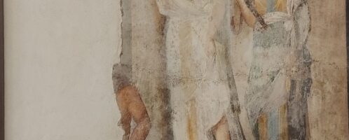 Fragment of Roman fresco showing Iphigenia