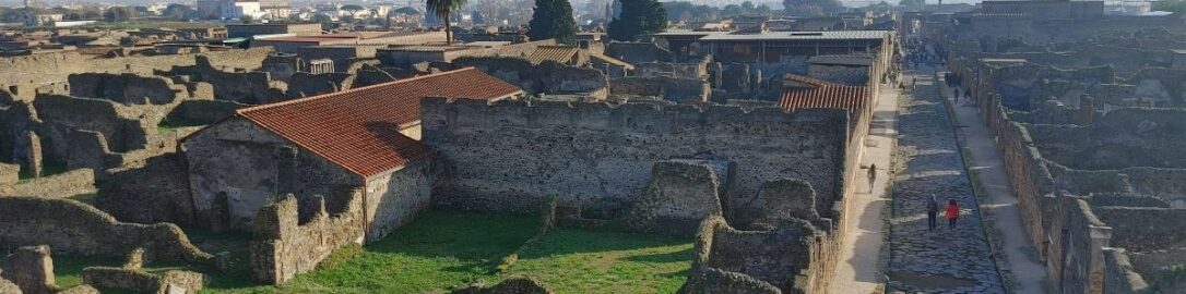 Panorama Pompejów z murów obronnych