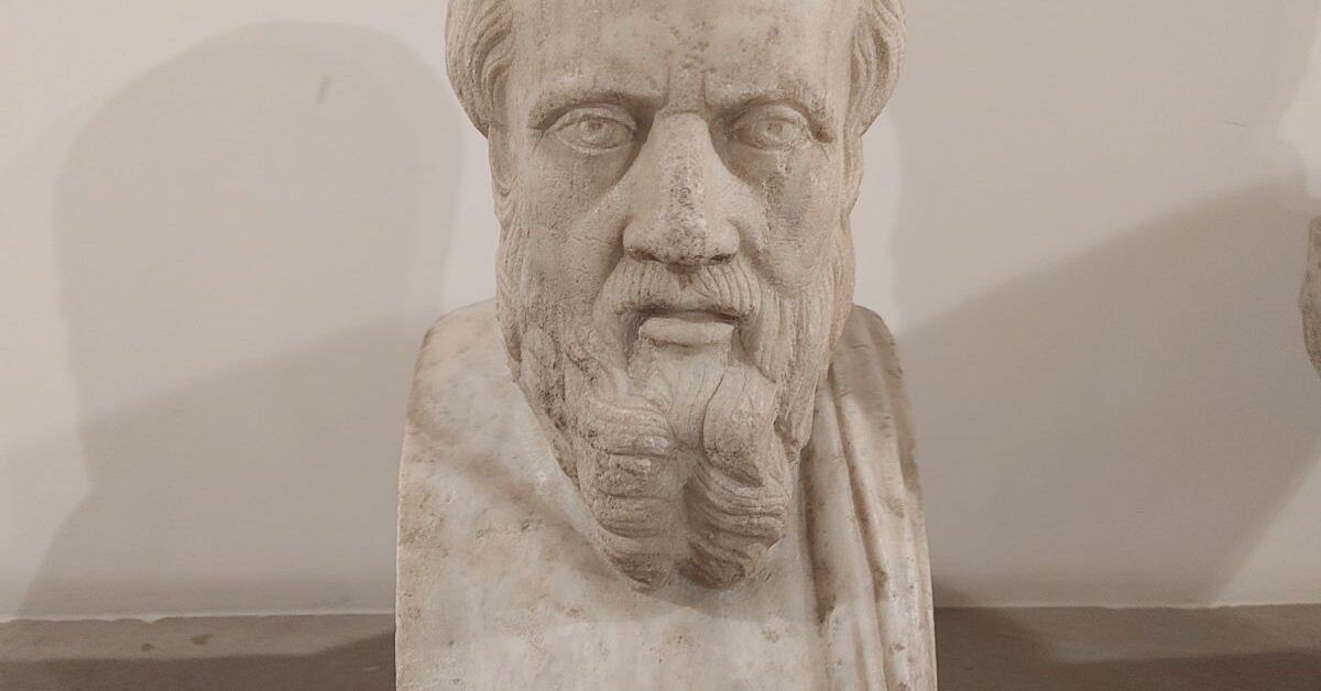 Rzeźba rzymska ukazująca Herodota
