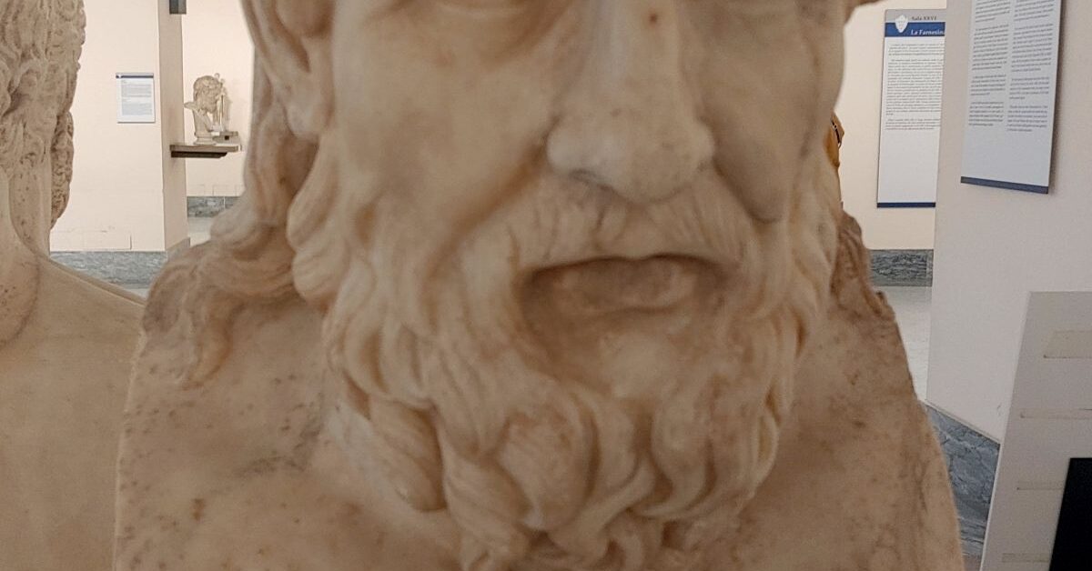 Rzymska rzeźba ukazująca Homera