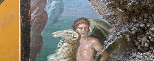 W Pompejach odkryto fresk ukazujący Fryksosa i Helle