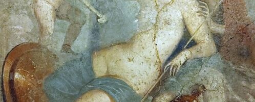 Mars and Venus on Roman fresco