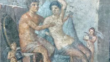 Roman fresco showing Mars and Venus