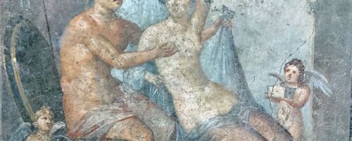 Rzymski fresk ukazujący Marsa i Wenus