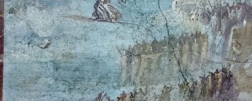 Rzymski fresk ukazujący tańczących mieszkańców Troi