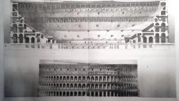 19th century reconstruction of Colosseum