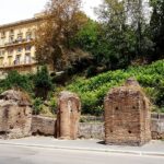 Ruins of the arcades at the Colosseum, remnants of the Baths of Titus