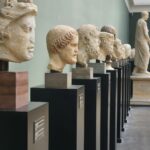 Preserved Roman and Greek sculptures on display at Ny Carlsberg Glyptotek