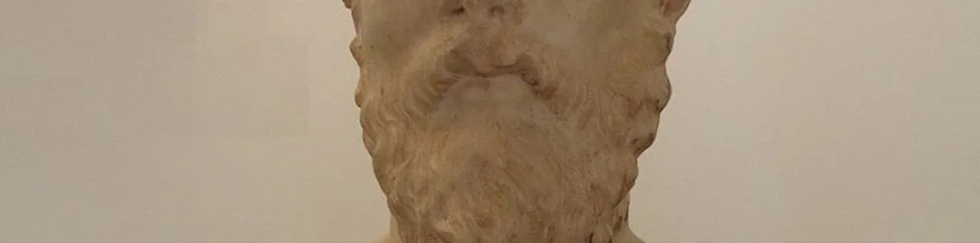 Presumed portrait bust of Plutarch from Delphi