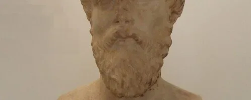 Presumed portrait bust of Plutarch from Delphi