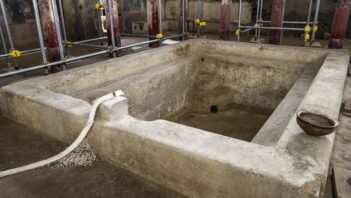 Sensational discovery in Pompeii: private baths discovered