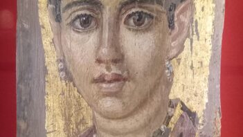 Fayum mummy portrait of young woman