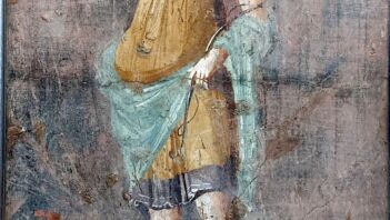 Roman fresco showing Diana