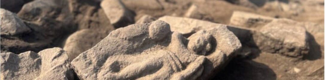 Discovery of relief of Roman goddess of victory in Vindolanda