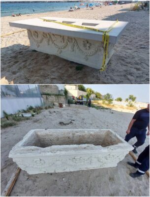 Rzymski sarkofag znaleziony w barze na plaży w Bułgarii