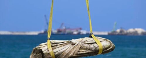 Ancient statues off coast of Egypt