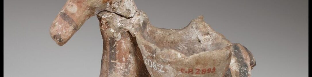 Greco-Cypriot figurine of a laden donkey, 600–480 BCE