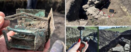 Roman bronze chest discovered in Romania
