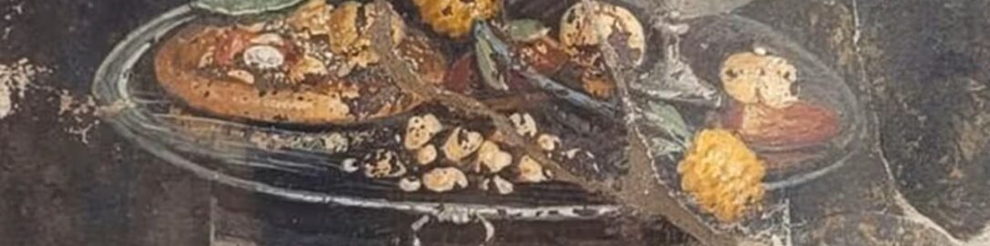 Flatbread in Roman fresco