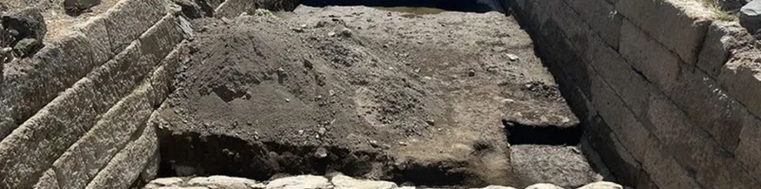 Stone pool was discovered in ancient city of Gabii