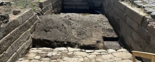 Stone pool was discovered in ancient city of Gabii