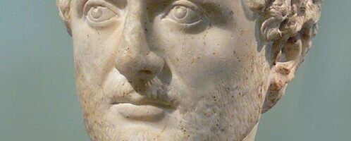 Roman sculpture depicting man