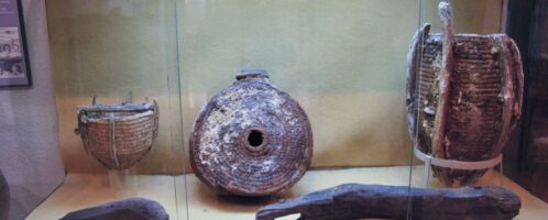 Narzędzia używane w kopalniach Kartageny, obecnie na wystawie w lokalnym muzeum